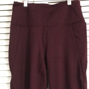 NWT Earth Yoga Women's Burgundy Pants SZ S